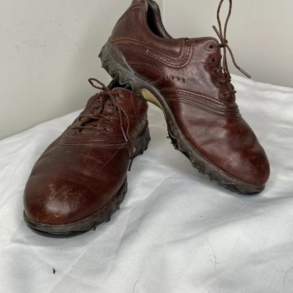 Footjoy Golf Shoes Cleats Leather Contour wide - Picture 2 of 9